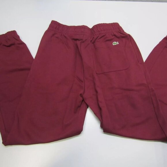 NEW LACOSTE Women's Size 2 Logo Printed Sweatpants Red - Picture 8 of 11